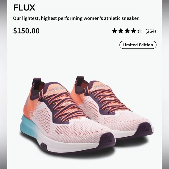 KURU Women's Flux Athletic Shoes - Pink and Purple - Picture 1 of 5